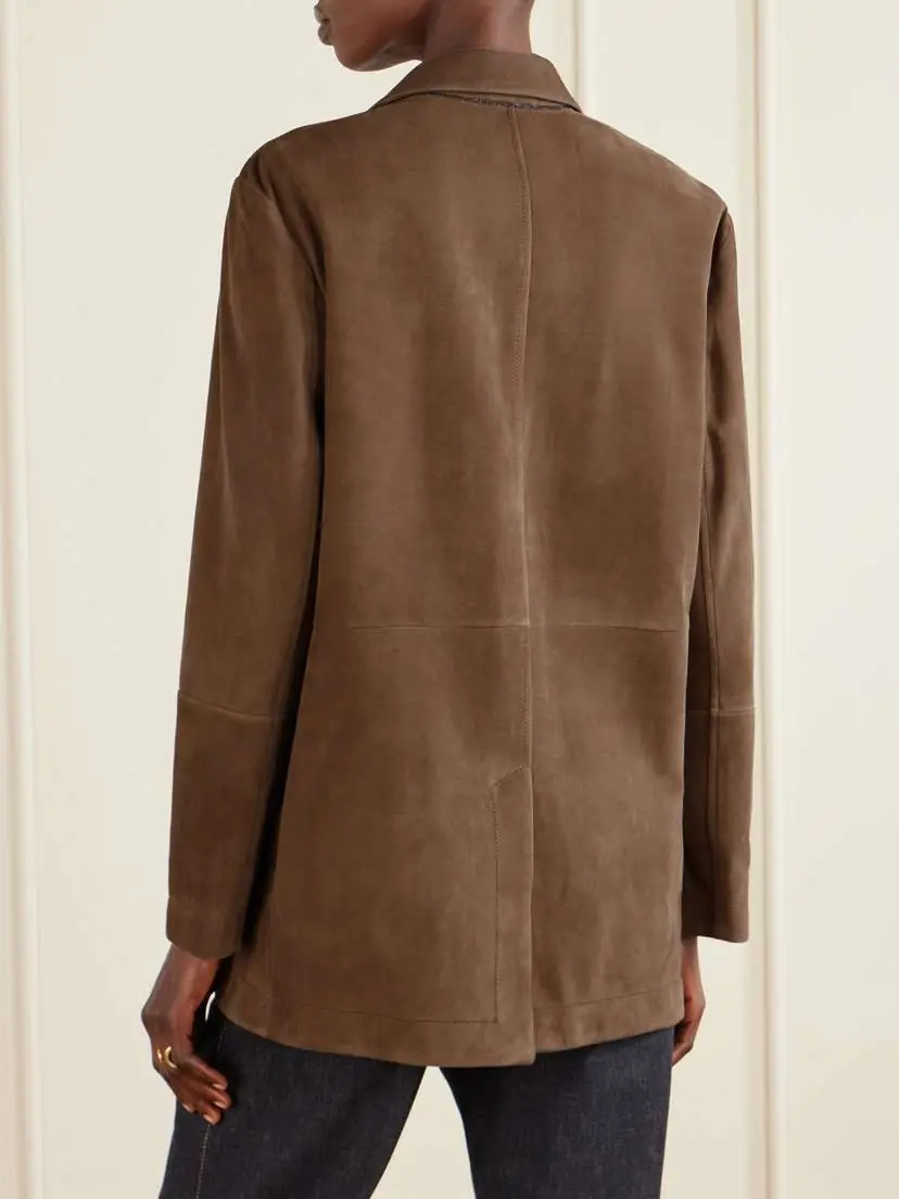 Brunello Cucinelli Suede Blazer | Thumbnail 4 Brunello Cucinelli Suede Blazer | Thumbnail 4