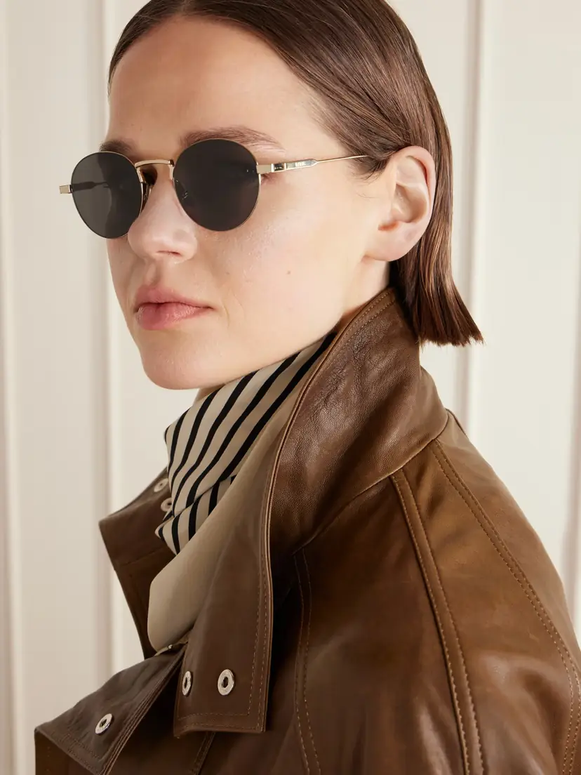 CELINE Eyewear Oro Round-frame Gold-tone Sunglasses | Thumbnail 2 CELINE Eyewear Oro Round-frame Gold-tone Sunglasses | Thumbnail 2