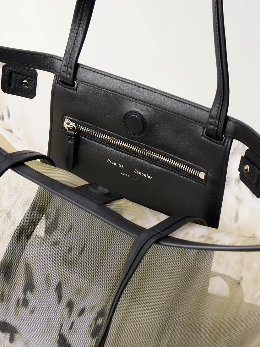 Proenza Schouler Days Carryall Leather-trimmed Printed Mesh Tote | Thumbnail 6 Proenza Schouler Days Carryall Leather-trimmed Printed Mesh Tote | Thumbnail 6