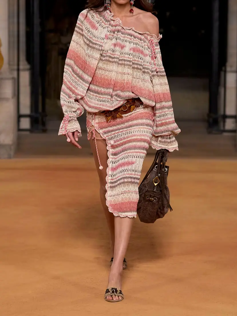 Isabel Marant Noryane Crocheted Cotton-blend Midi Skirt | Thumbnail 6