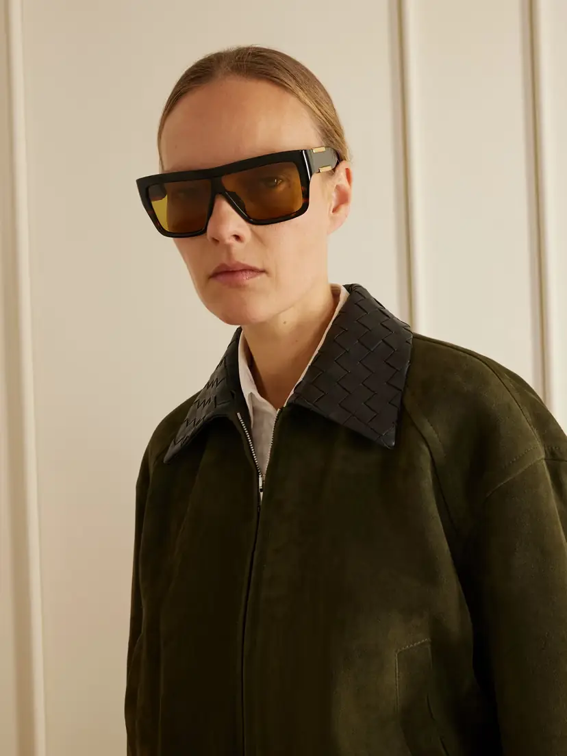 Bottega Veneta Eyewear Ribbon D-frame Tortoiseshell Acetate Sunglasses | Thumbnail 2 Bottega Veneta Eyewear Ribbon D-frame Tortoiseshell Acetate Sunglasses | Thumbnail 2