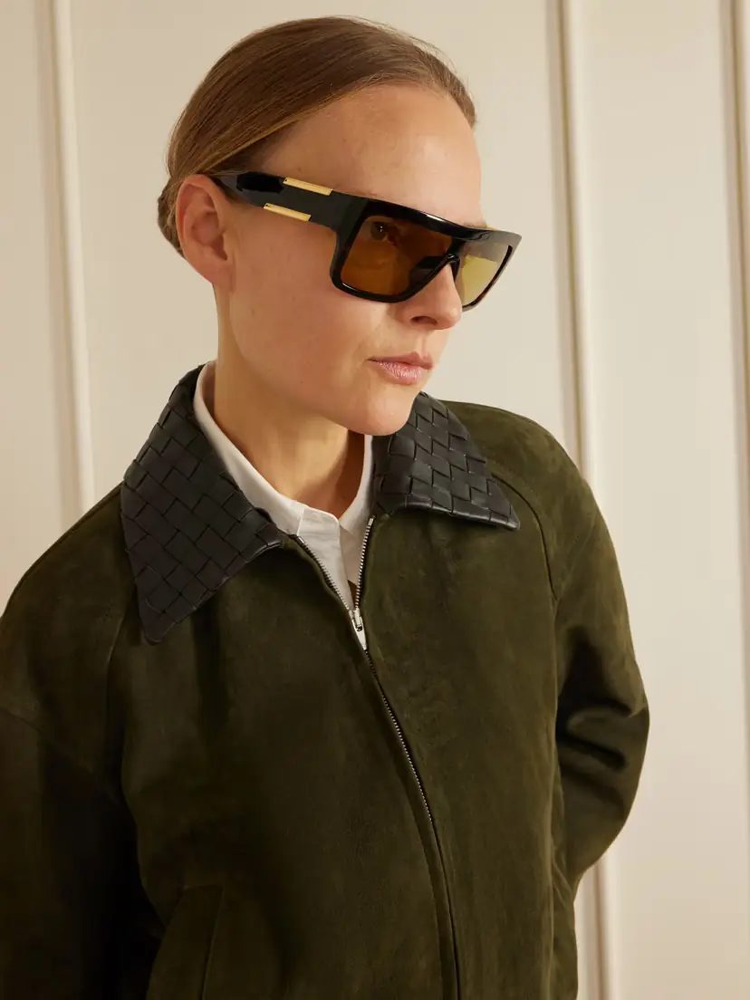 Bottega Veneta Eyewear Ribbon D-frame Tortoiseshell Acetate Sunglasses | Thumbnail 4 Bottega Veneta Eyewear Ribbon D-frame Tortoiseshell Acetate Sunglasses | Thumbnail 4