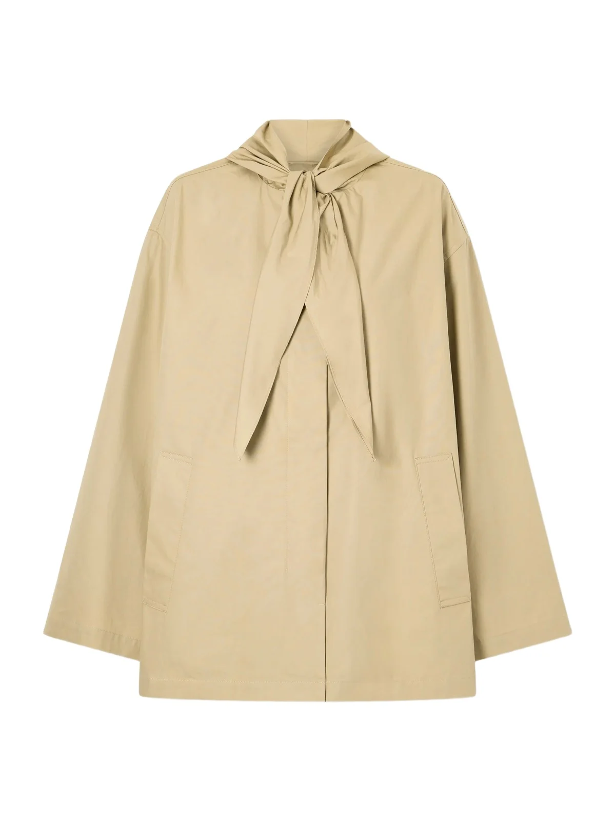 TOTEME Scarf-detailed Organic Cotton Jacket