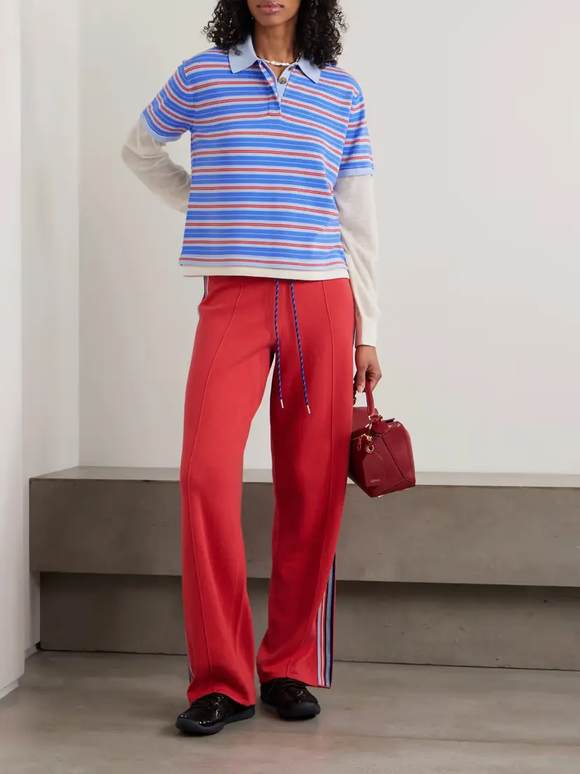 Guest In Residence Layered Striped Cashmere Polo Shirt | Thumbnail 2