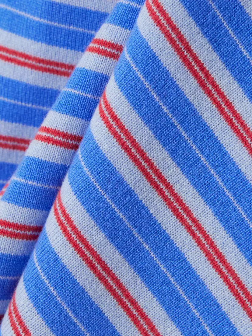 Guest In Residence Layered Striped Cashmere Polo Shirt | Thumbnail 4