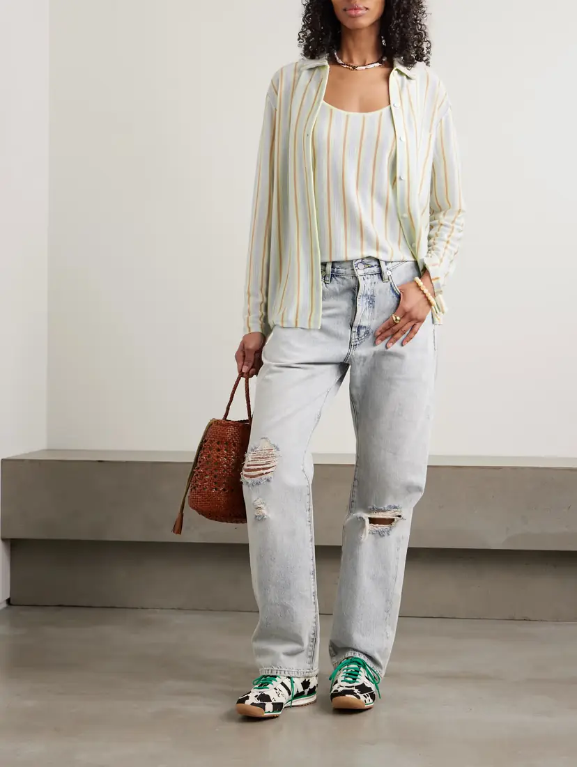 Guest In Residence Striped Cashmere Tank | Thumbnail 2 Guest In Residence Striped Cashmere Tank | Thumbnail 2