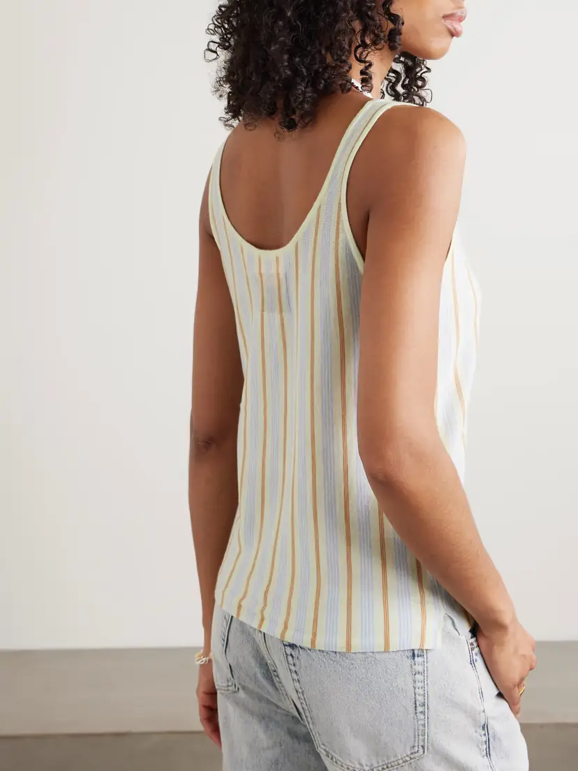 Guest In Residence Striped Cashmere Tank | Thumbnail 4 Guest In Residence Striped Cashmere Tank | Thumbnail 4