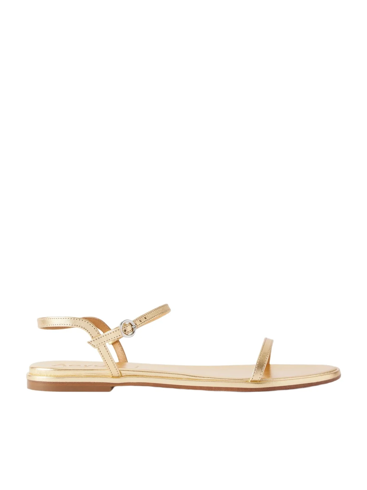 aeyde Nettie Metallic Leather Sandals