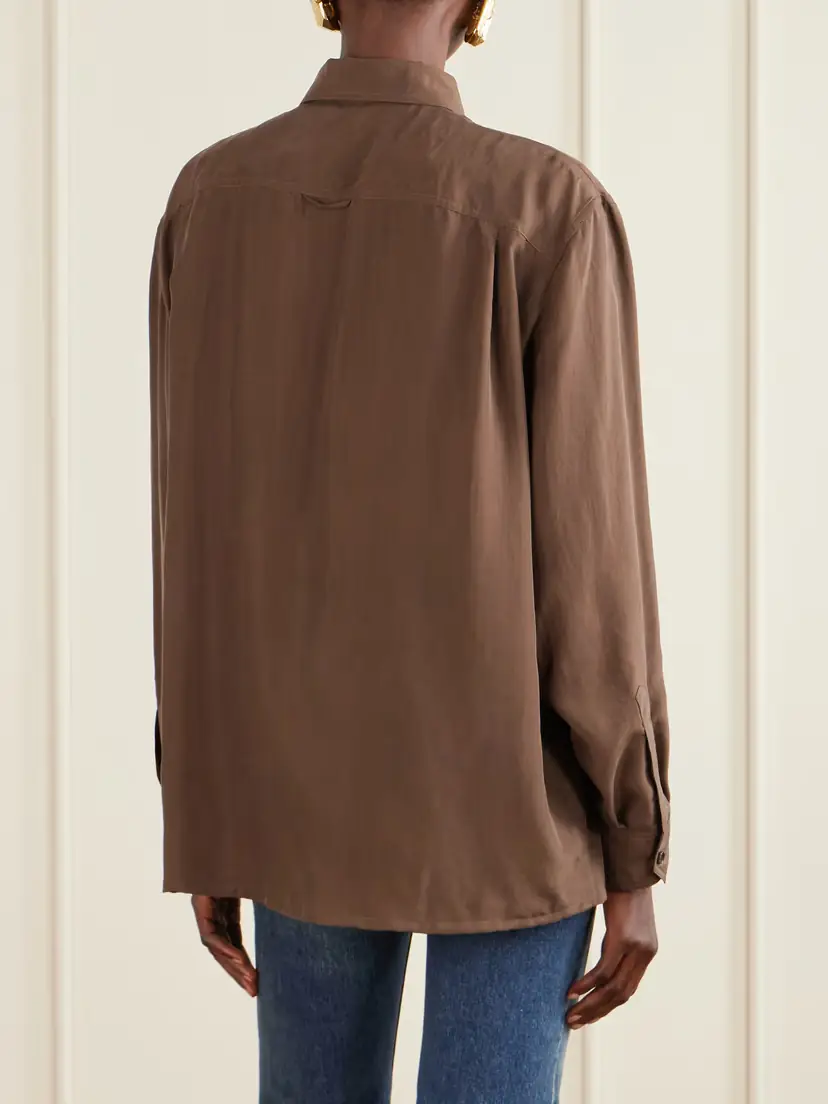 Saint Laurent Silk Habotai Shirt | Thumbnail 4