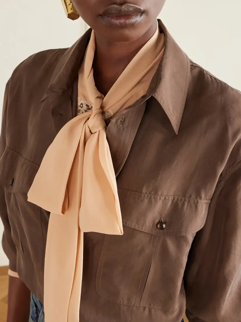 Saint Laurent Silk Habotai Shirt | Thumbnail 5