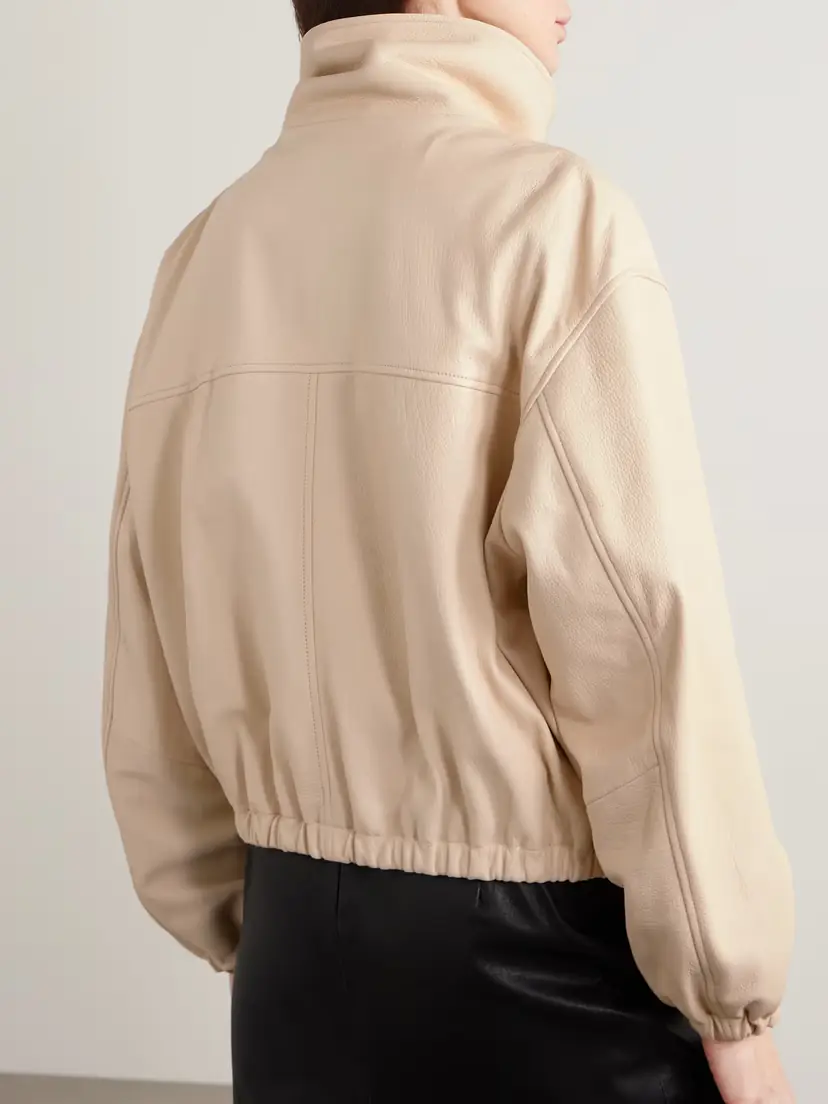 Nour Hammour Pia Textured-leather Jacket | Thumbnail 3