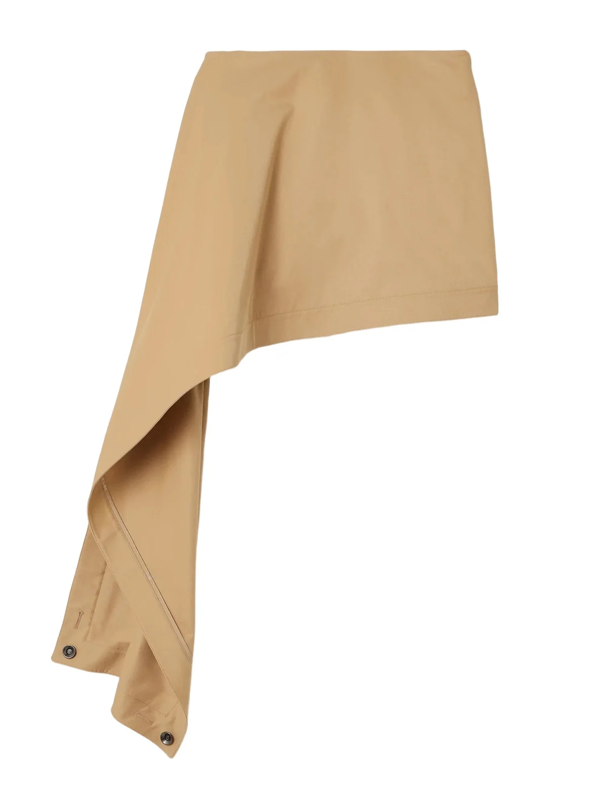 Asymmetric Cotton And Silk-blend Mini Skirt Asymmetric Cotton And Silk-blend Mini Skirt