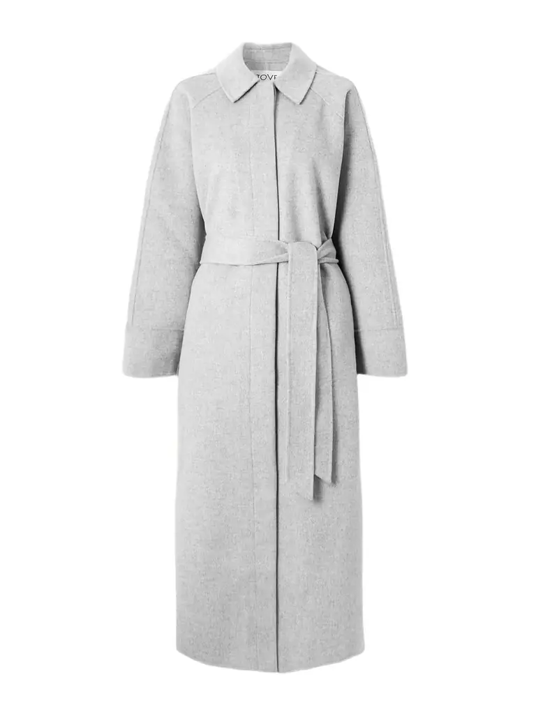 Tove Yoonmi Belted Brushed Wool-blend Coat | Image 1 Tove Yoonmi Belted Brushed Wool-blend Coat | Image 1