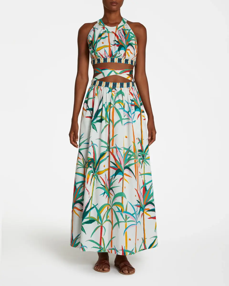 Emporio Sirenuse Alaia Dress in Tropical Sunset | Thumbnail 2 Emporio Sirenuse Alaia Dress in Tropical Sunset | Thumbnail 2