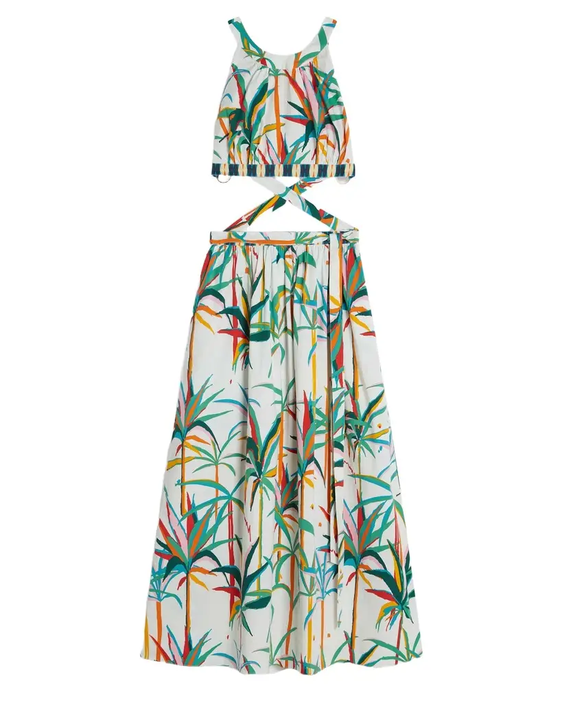 Emporio Sirenuse Alaia Dress in Tropical Sunset | Image 1 Emporio Sirenuse Alaia Dress in Tropical Sunset | Image 1