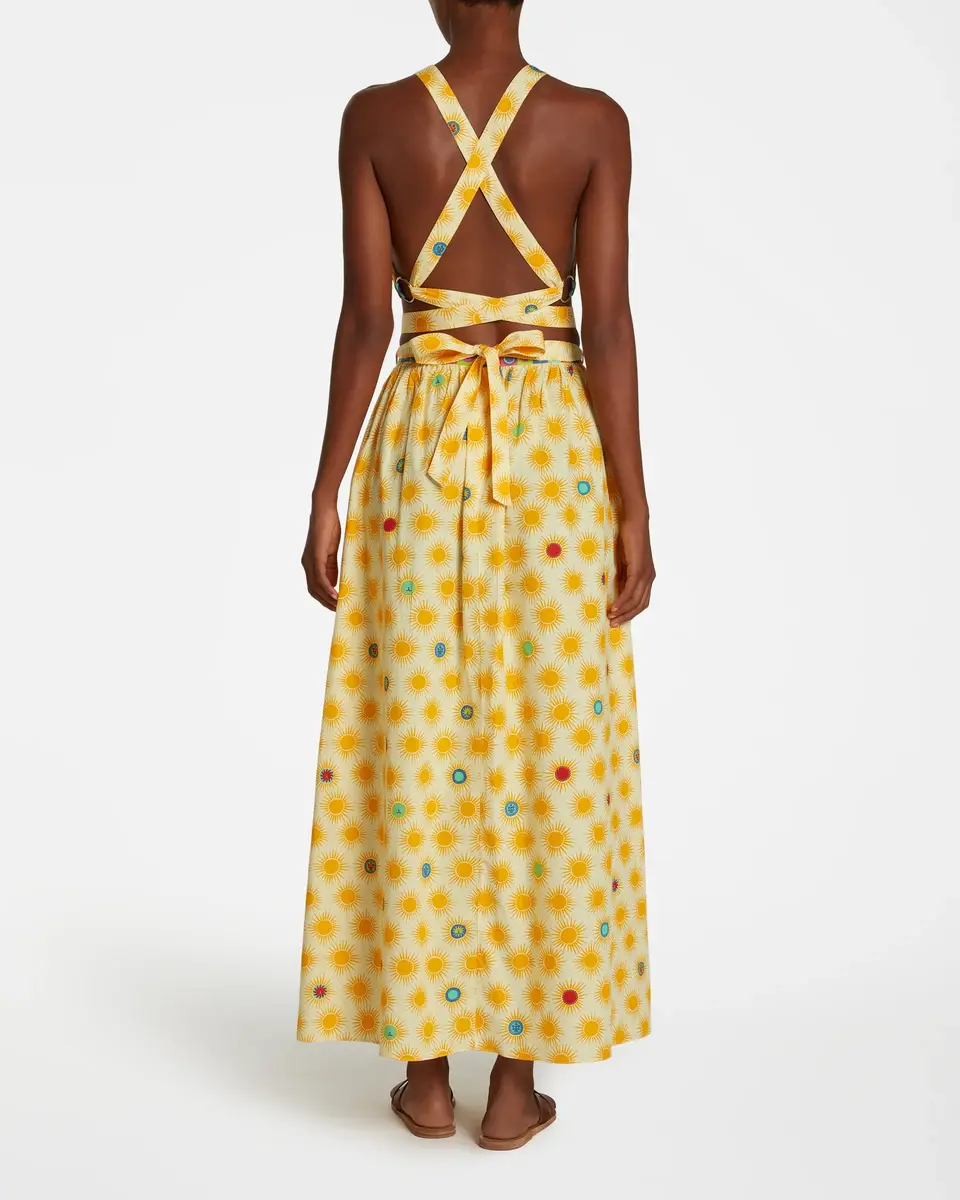 Emporio Sirenuse Alaia Dress in Yellow Smile | Thumbnail 3
