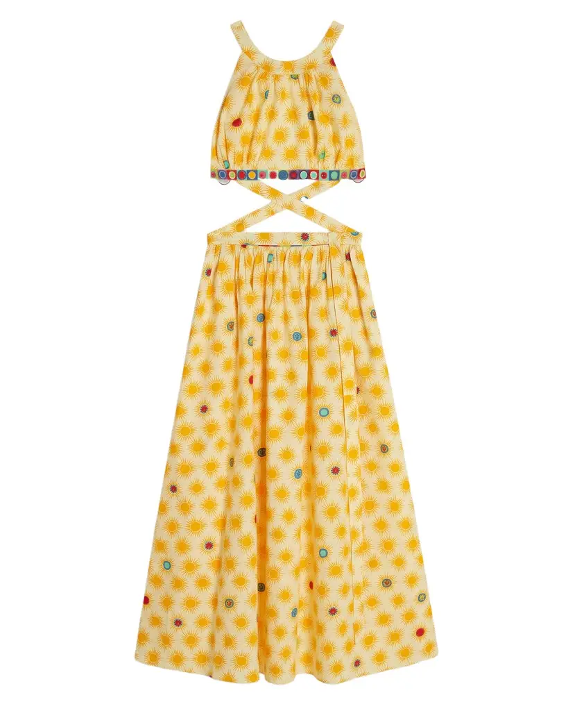 Emporio Sirenuse Alaia Dress in Yellow Smile | Image 1 Emporio Sirenuse Alaia Dress in Yellow Smile | Image 1