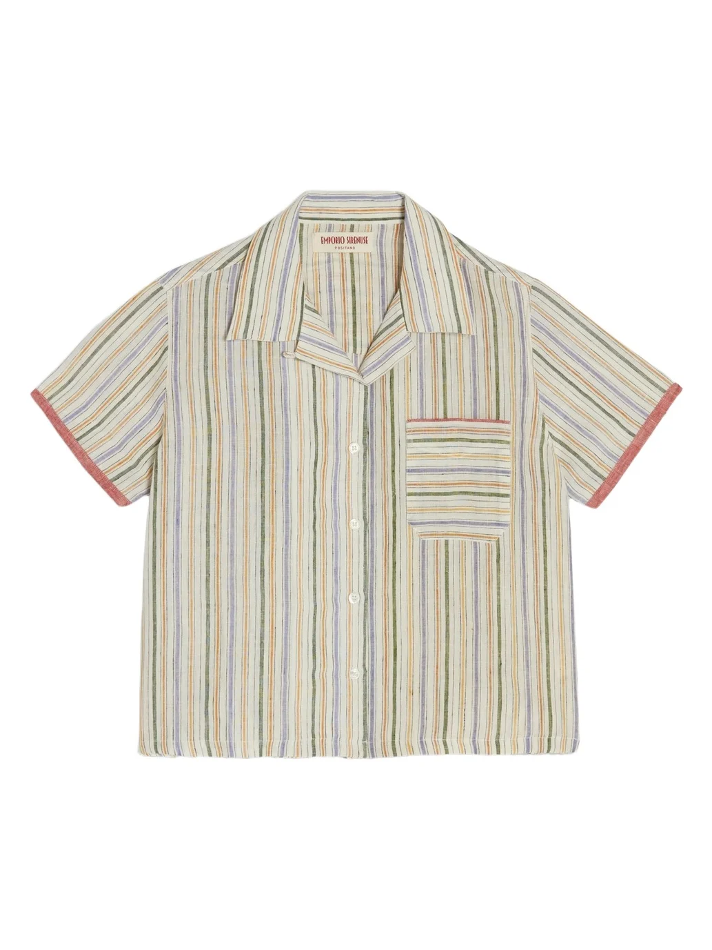 Emporio Sirenuse Kaia Summer Stripes Shirt Yellow Green