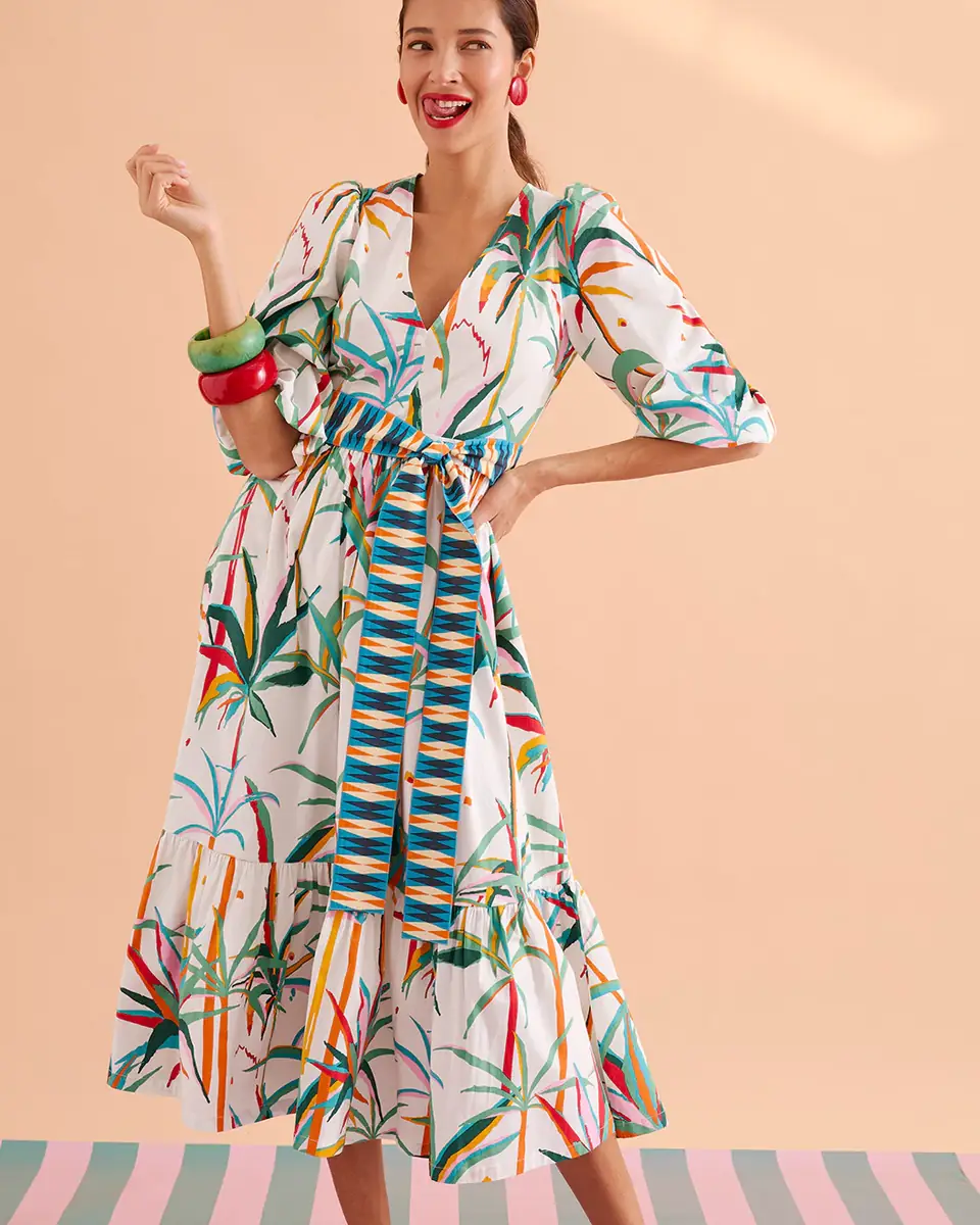Emporio Sirenuse Loretta Dress in Tropical Sunset | Thumbnail 2 Emporio Sirenuse Loretta Dress in Tropical Sunset | Thumbnail 2