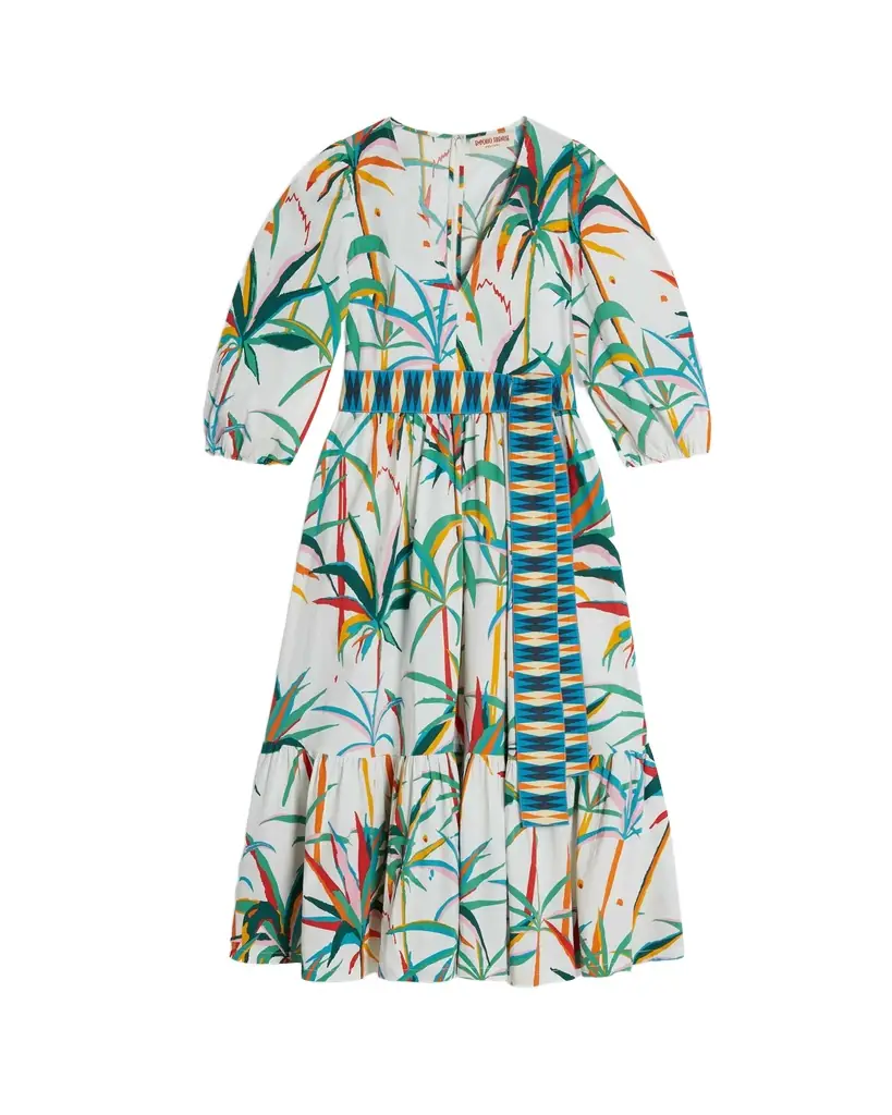Emporio Sirenuse Loretta Dress in Tropical Sunset | Image 1 Emporio Sirenuse Loretta Dress in Tropical Sunset | Image 1