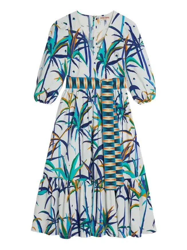 Loretta Dress in Tropical Sunset