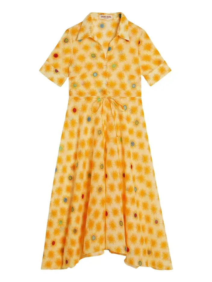 Lucy Dress in Yellow Smile