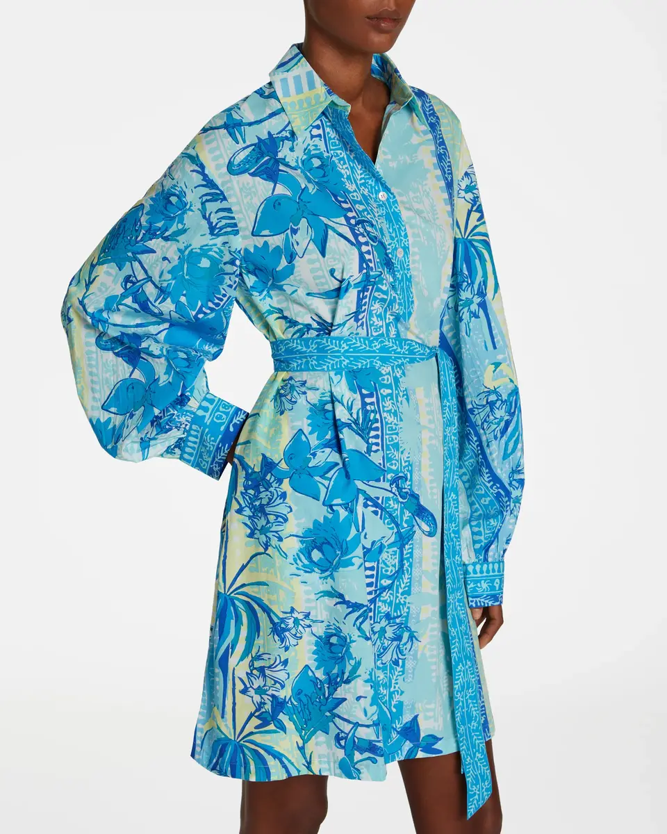 Emporio Sirenuse Odessa Shirt in Blue Blossom | Thumbnail 2