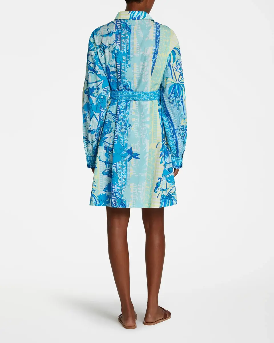 Emporio Sirenuse Odessa Shirt in Blue Blossom | Thumbnail 3
