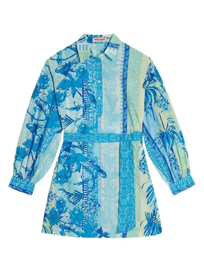 Odessa Shirt in Blue Blossom