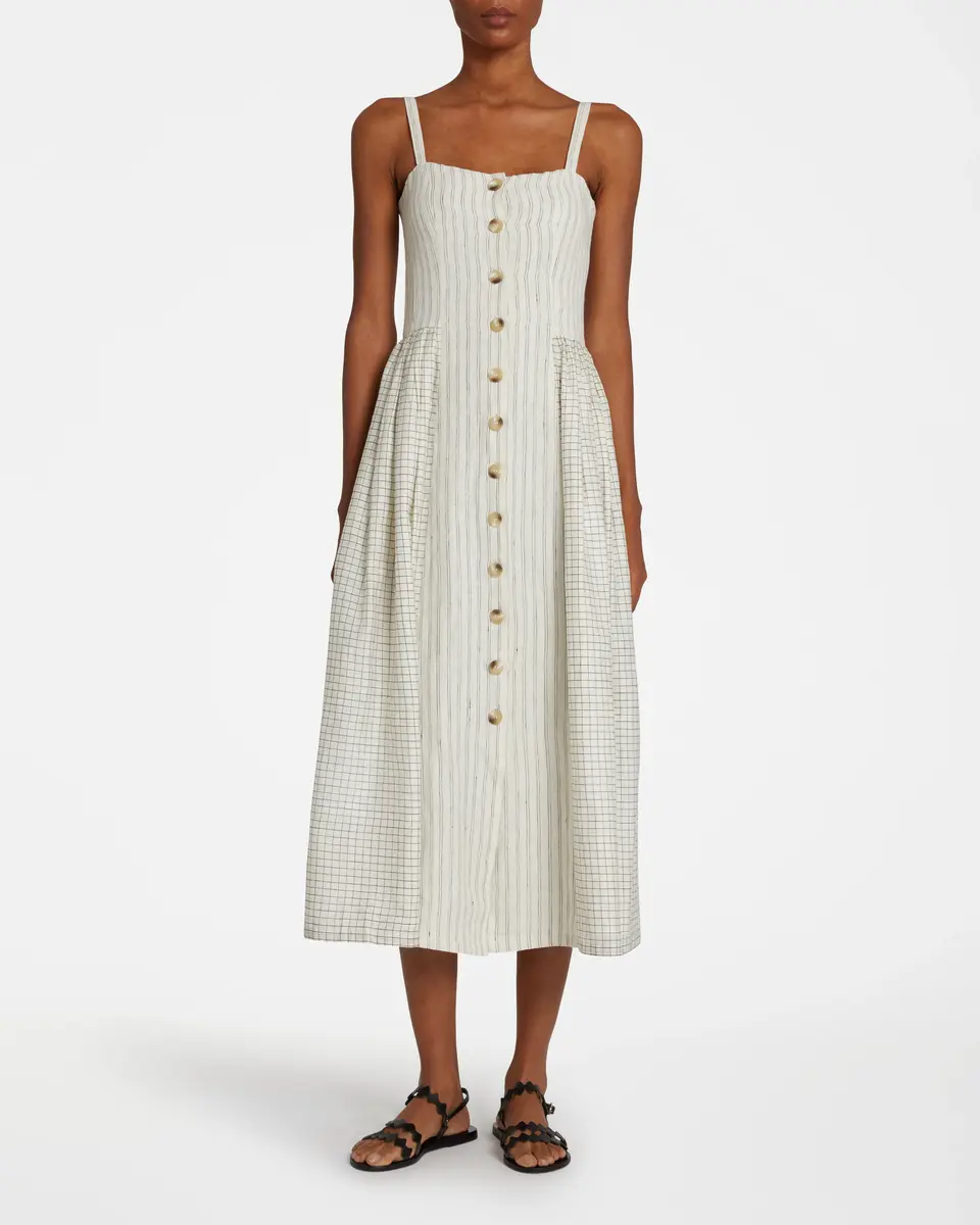 Emporio Sirenuse Sabina Checks & Stripes Dress | Thumbnail 2 Emporio Sirenuse Sabina Checks & Stripes Dress | Thumbnail 2