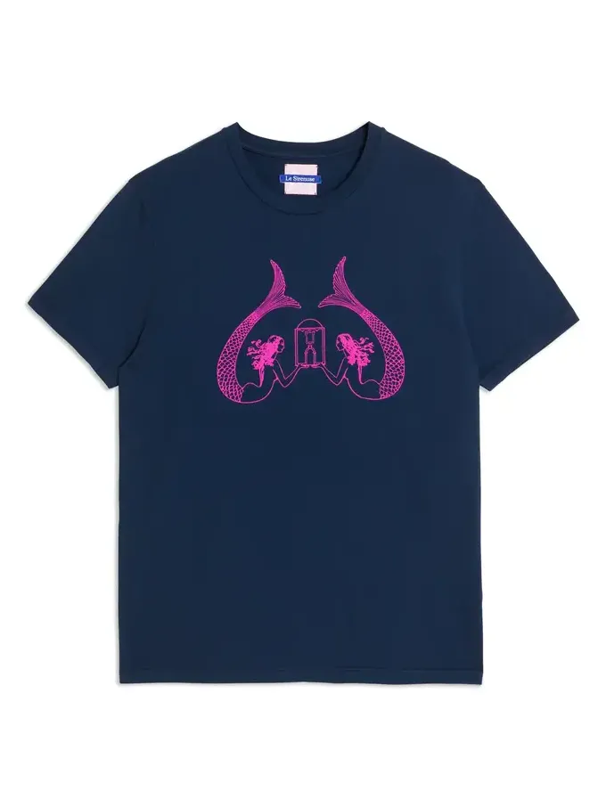 Sirenuse Logo T-Shirt Pink Blue Pink