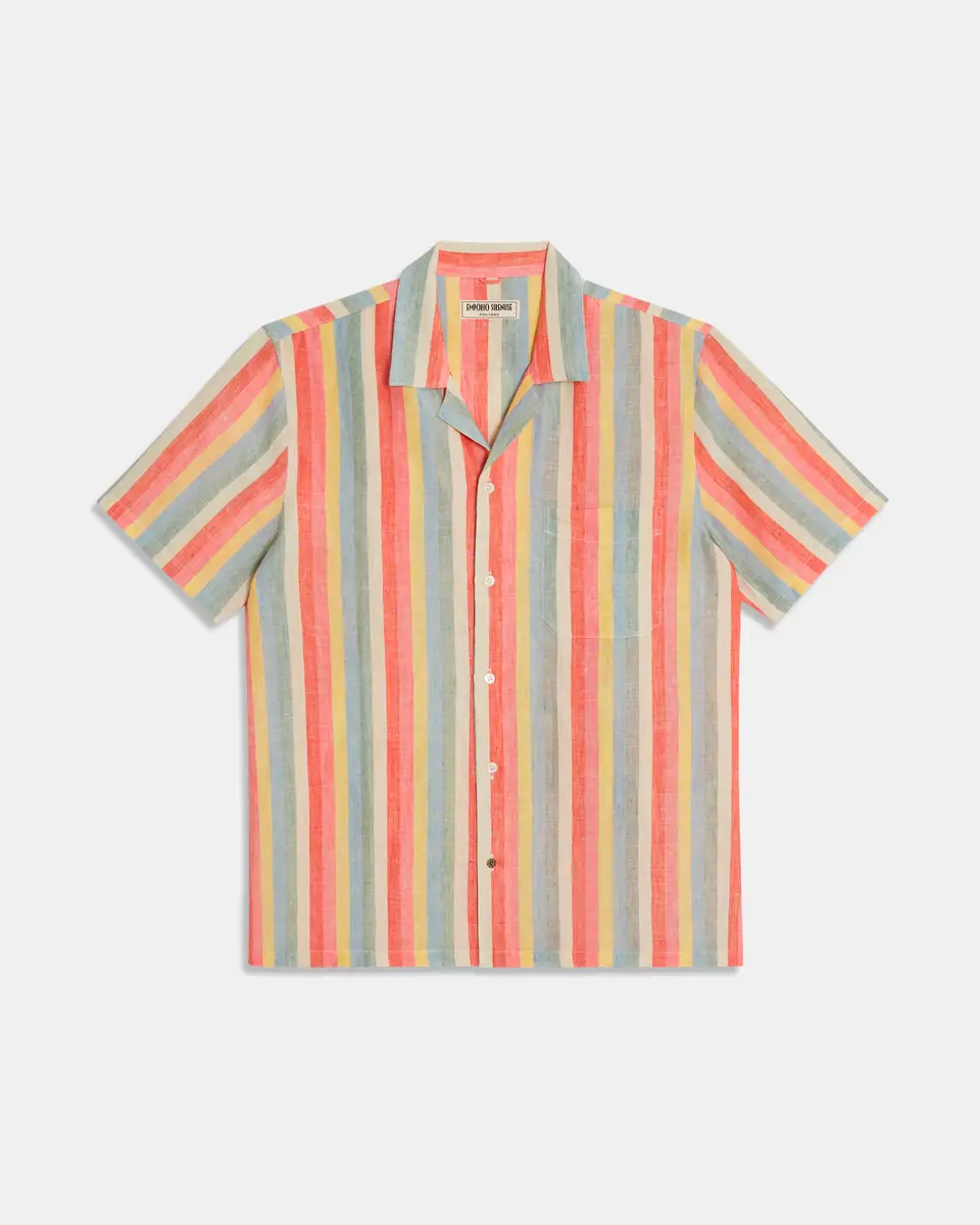 Emporio Sirenuse Surfs' up Linen Hawaiian Shirt | Thumbnail 5 Emporio Sirenuse Surfs' up Linen Hawaiian Shirt | Thumbnail 5