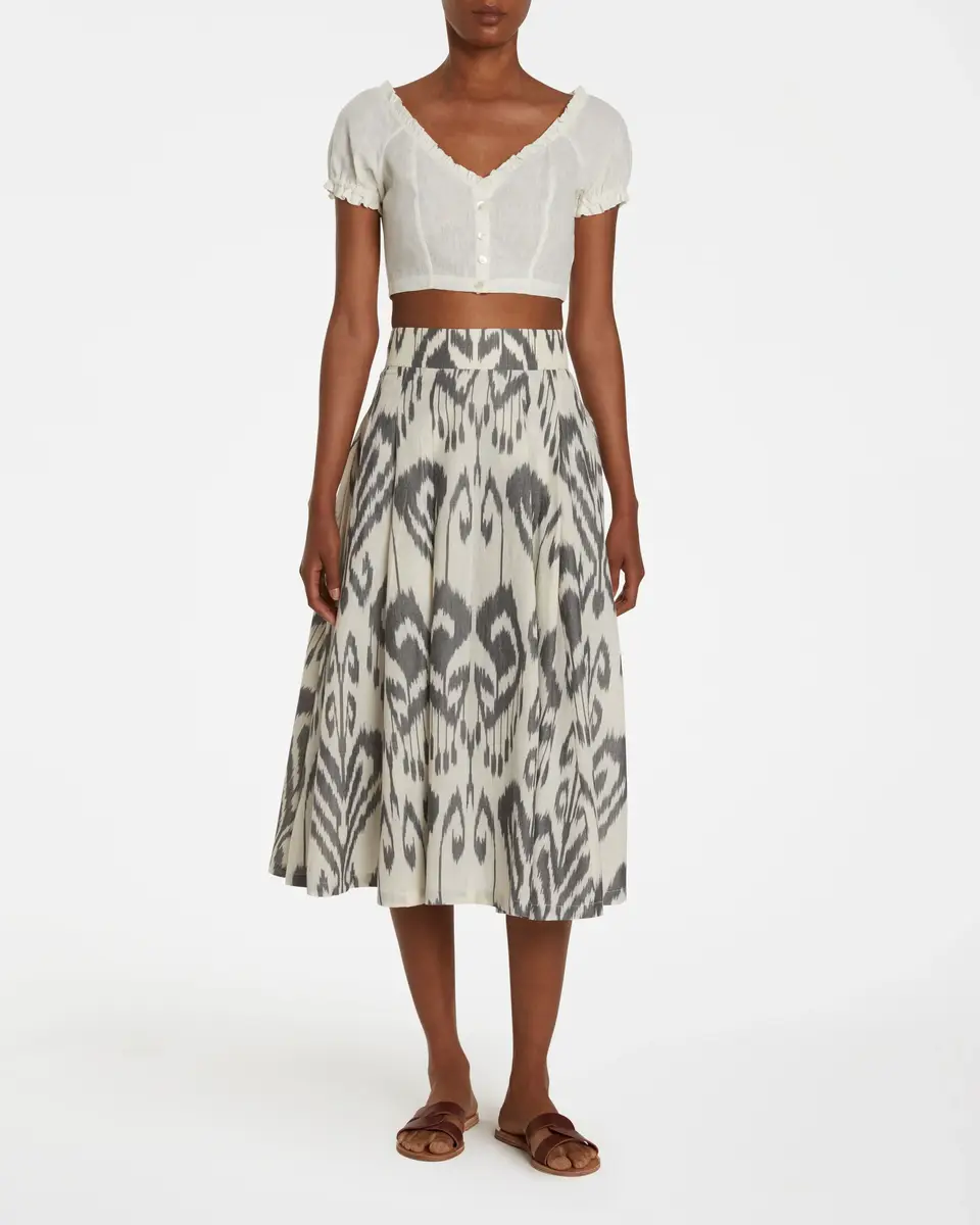 Emporio Sirenuse Teorica Anatolian Ikat Skirt | Thumbnail 2 Emporio Sirenuse Teorica Anatolian Ikat Skirt | Thumbnail 2