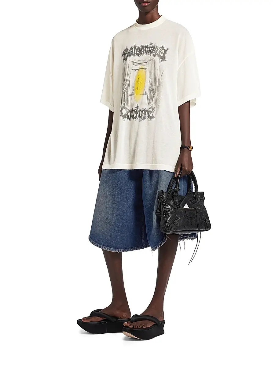 Balenciaga Women's Salon De Couture Shaped T-Shirt | Thumbnail 6
