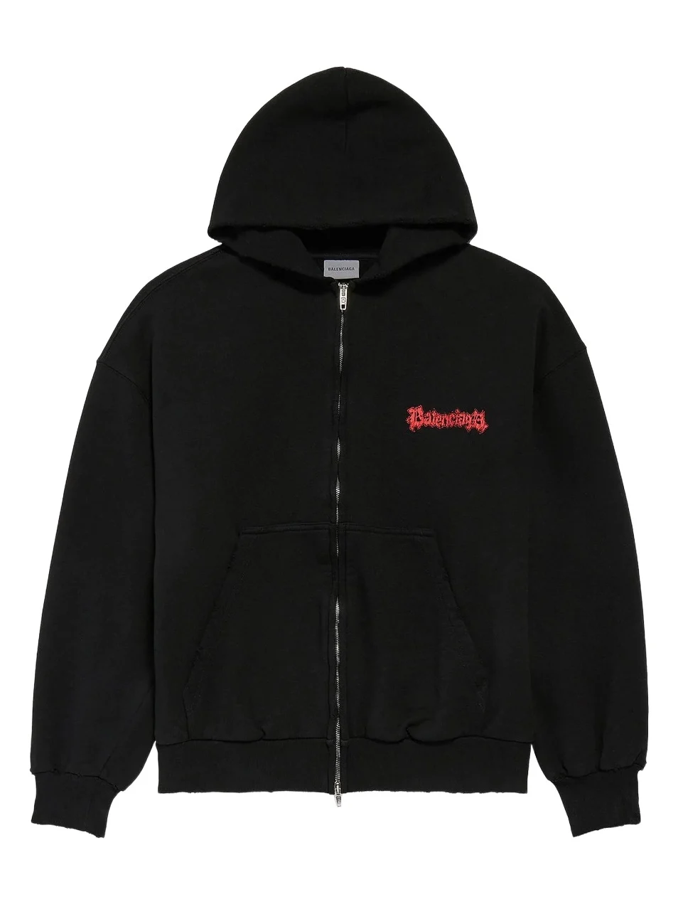 Balenciaga Men's Salon De Couture Zip-Up Regular Fit Hoodie