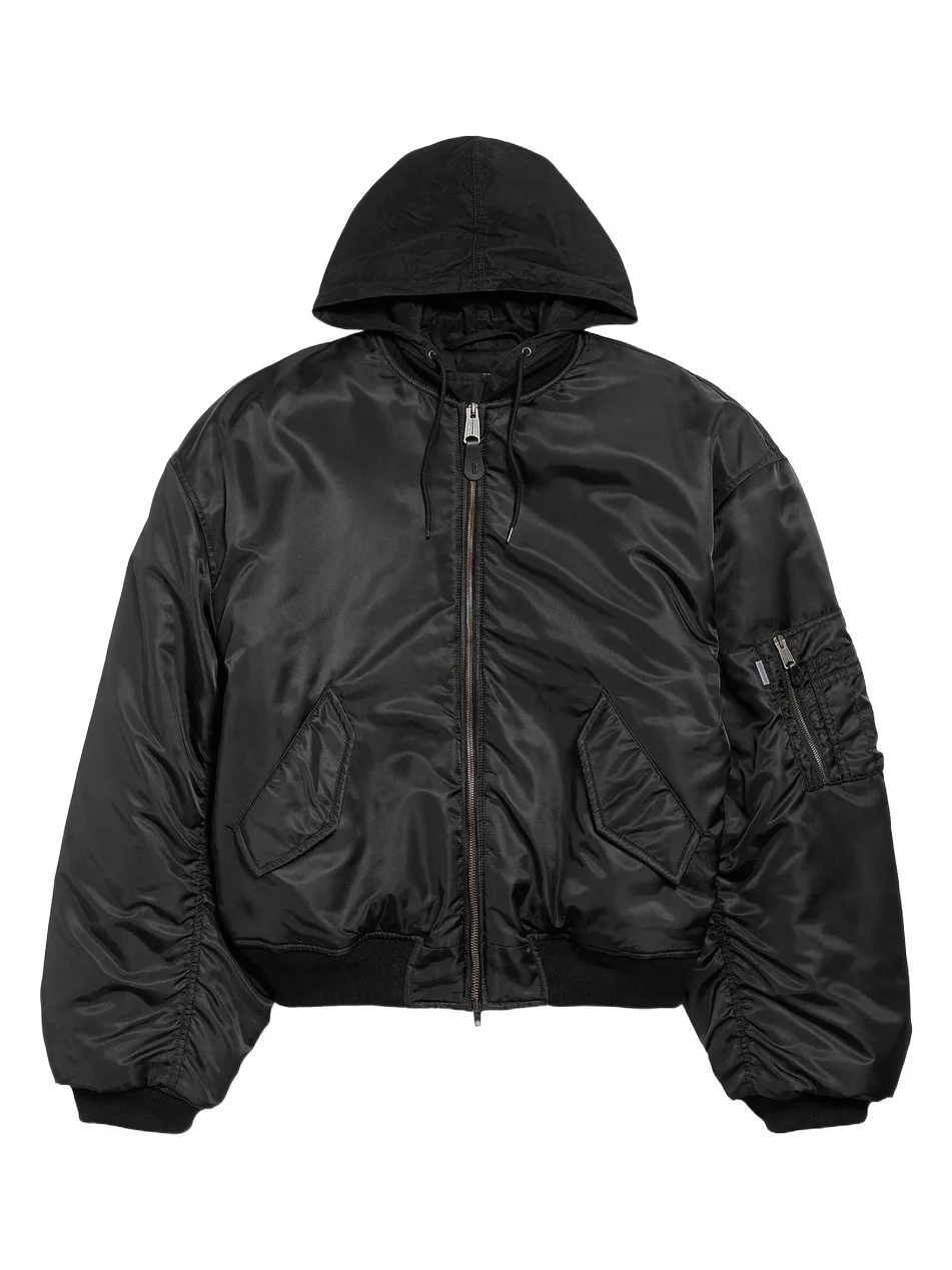 Men's Hooded Bomber Jacket Men's Hooded Bomber Jacket