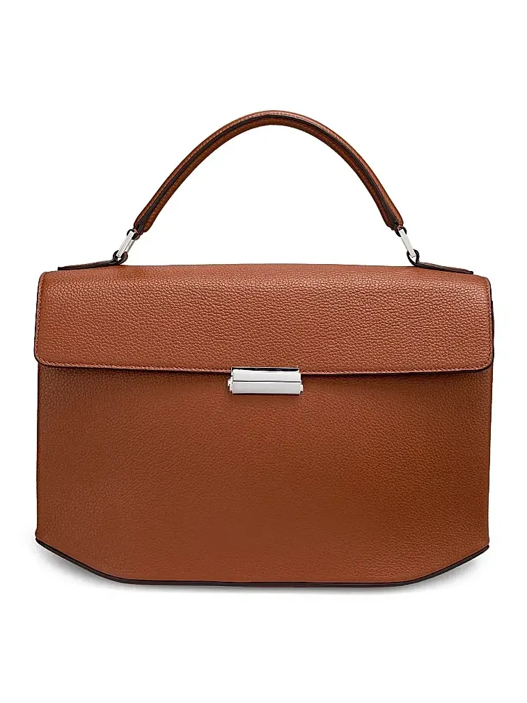 Women's Grained Leather Top Handle Bag Women's Grained Leather Top Handle Bag