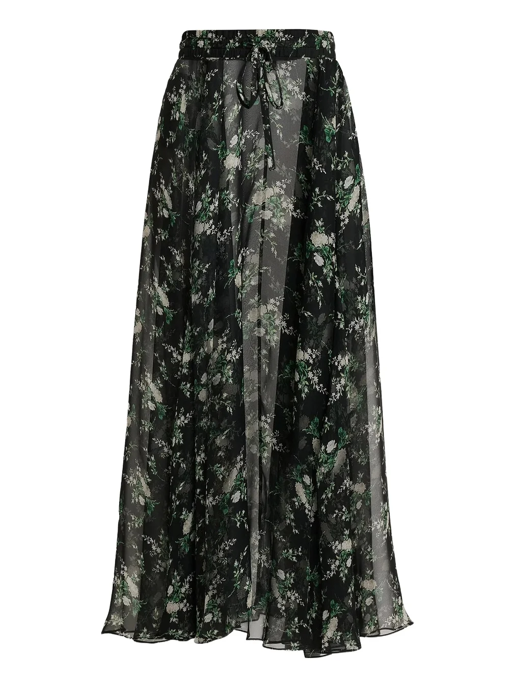 Women's Floral Silk Chiffon Maxi Skirt Women's Floral Silk Chiffon Maxi Skirt