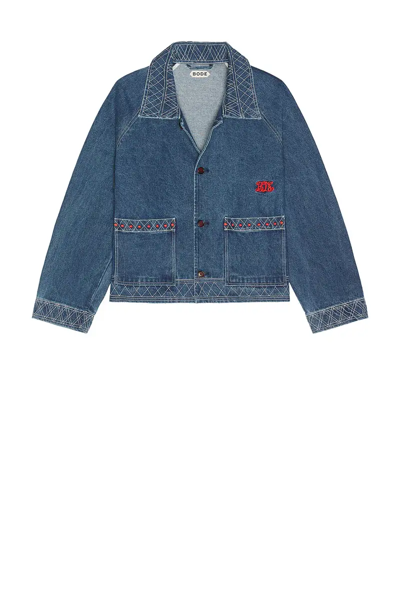 BODE Embroidered Denim Jacket | Thumbnail 4