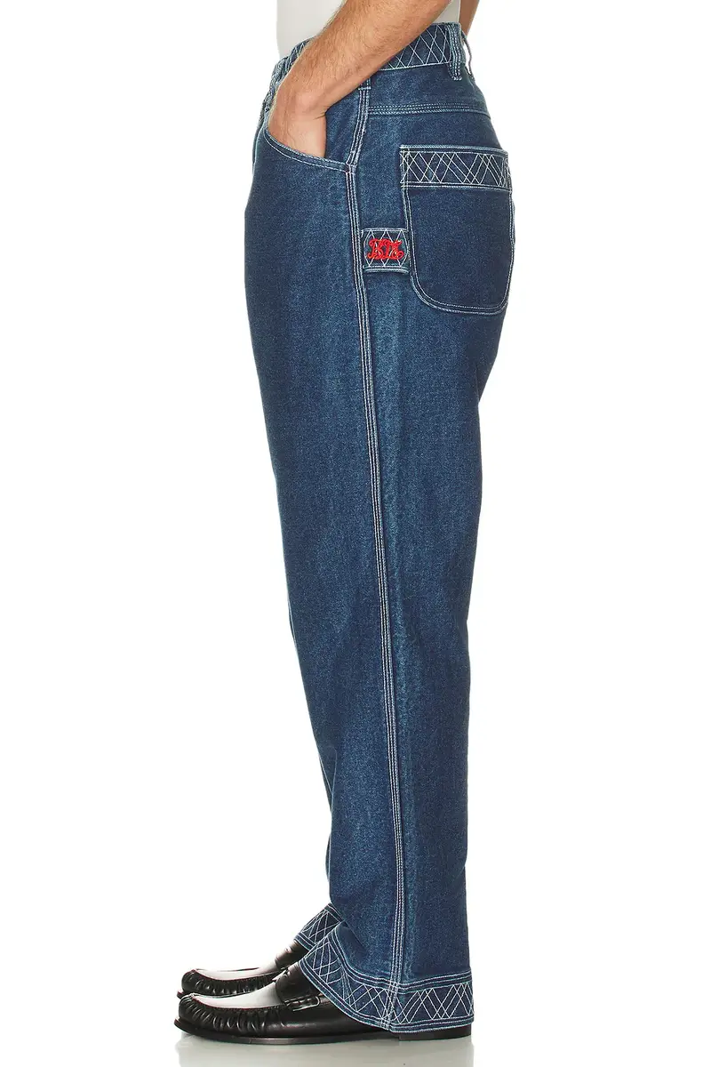 BODE Denim Embroidered Knolly Brook Jean | Thumbnail 2 BODE Denim Embroidered Knolly Brook Jean | Thumbnail 2