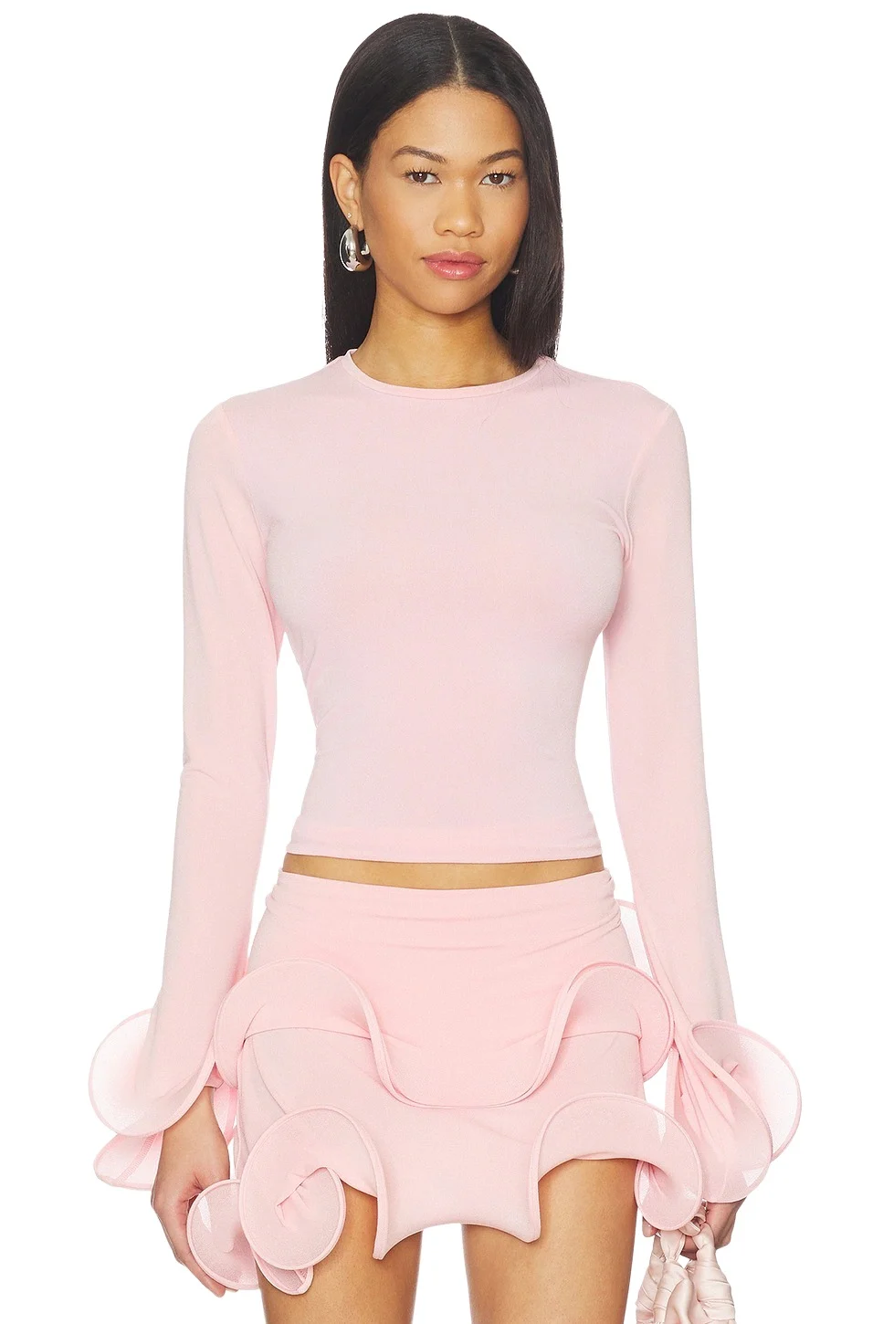 Sid Neigum Wave Sleeve Bamboo Top