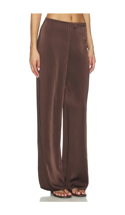 Bardot Devin Mid Rise Satin Pant | Thumbnail 2