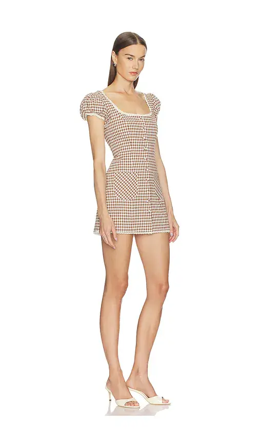 LOBA Annie Gingham Mini Dress | Thumbnail 2