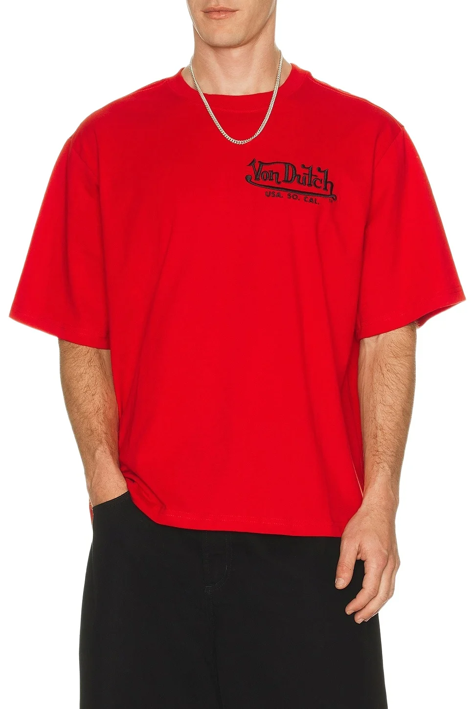 Embroidered Logo Boxy Crop Tee Embroidered Logo Boxy Crop Tee