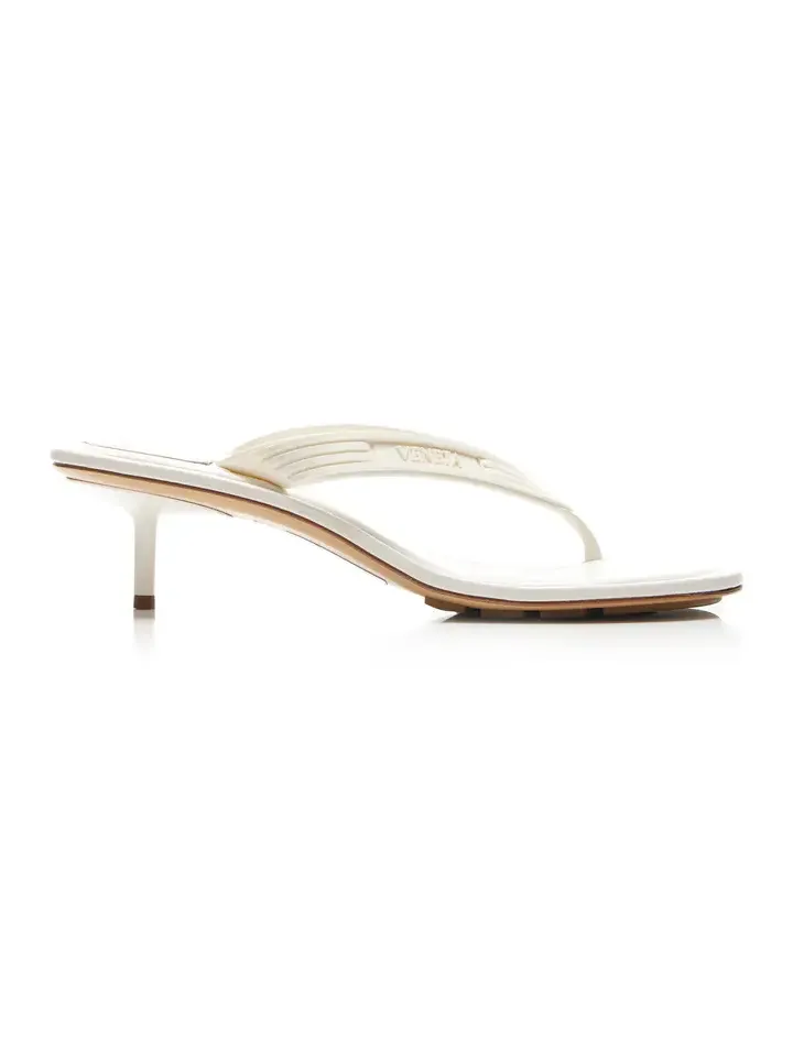 Bottega Veneta Sampieri Kitten Rubber Thong Sandals