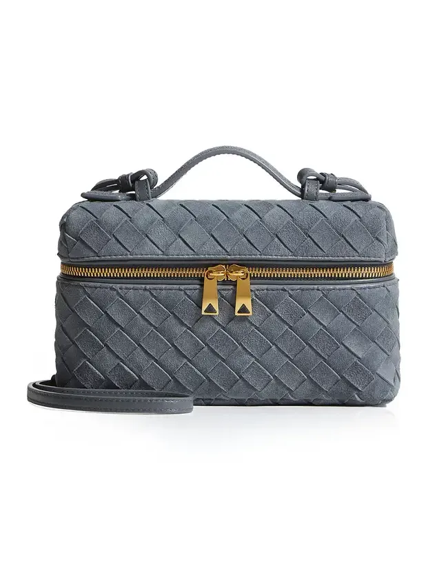 Bang Bang Intrecciato Suede Vanity Case Bang Bang Intrecciato Suede Vanity Case