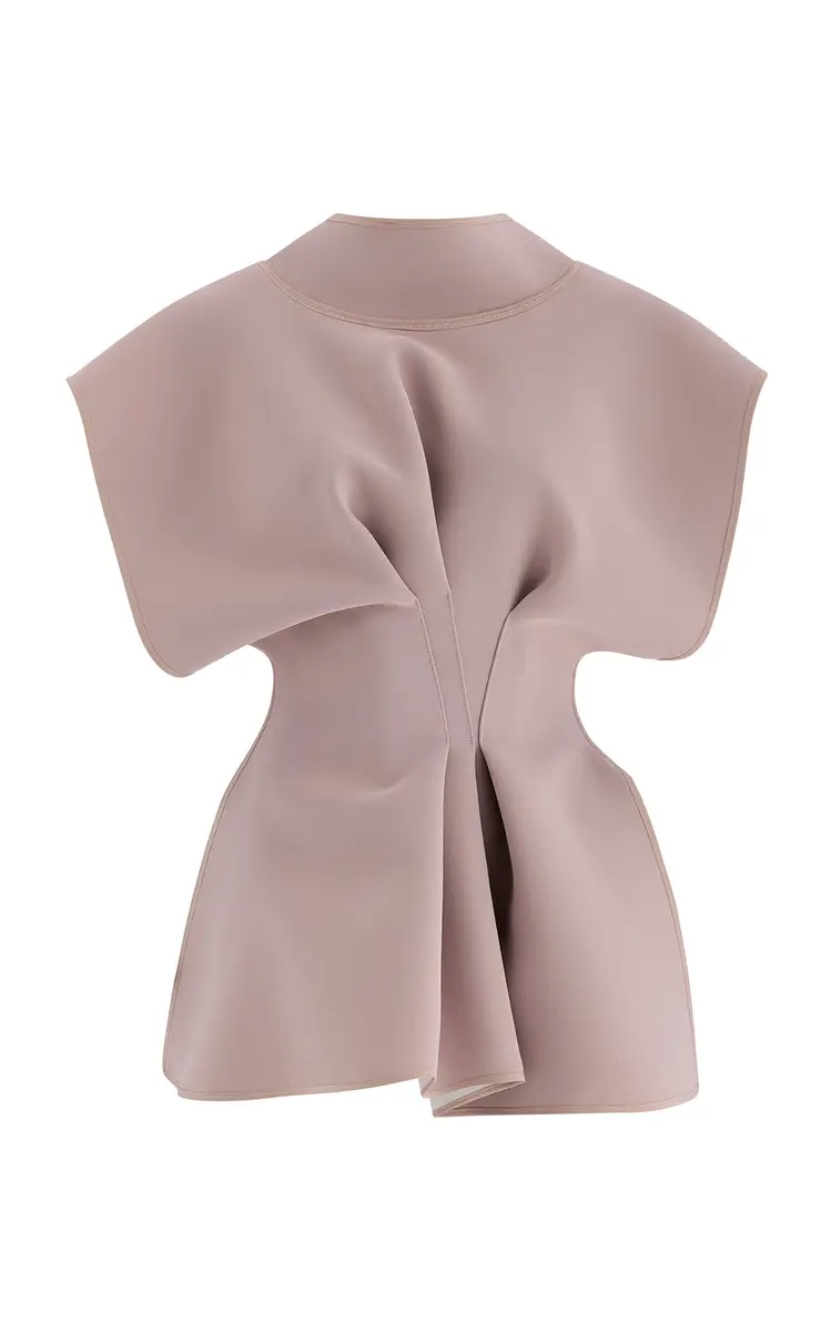Maticevski Endure Pleated Satin Top