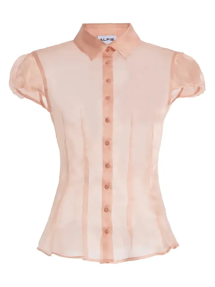 Abby Sheer Silk-Organza Shirt Abby Sheer Silk-Organza Shirt