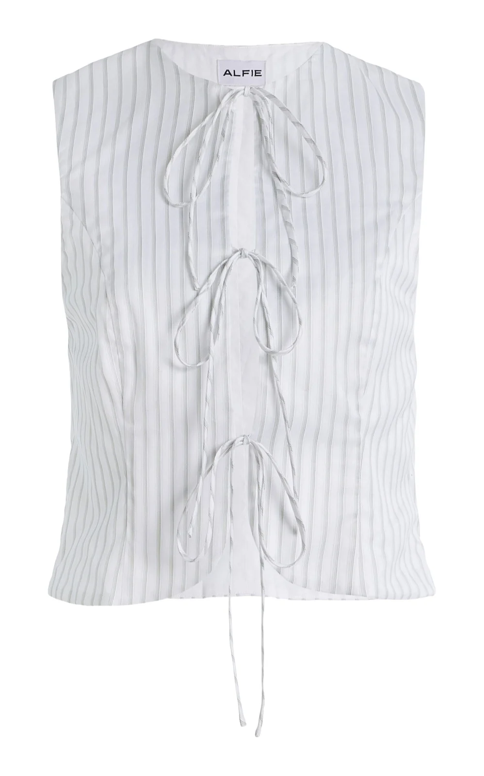 Neda Bow-Detailed Cotton Top