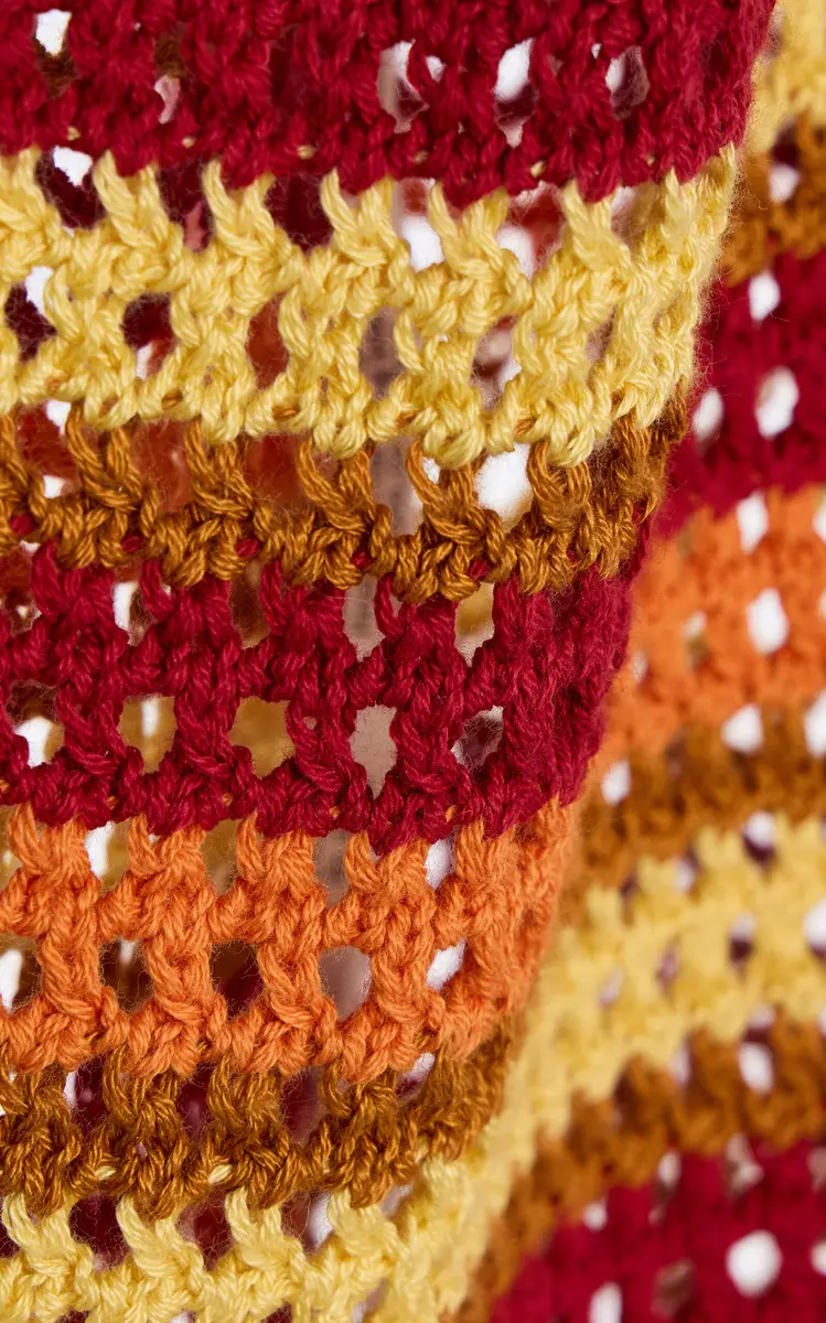 ESCVDO Nevado Crocheted Cotton Mini Dress | Thumbnail 5